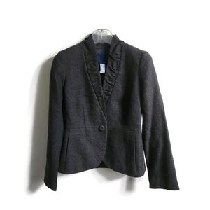 J. CREW | 100% WOOL blazer gray sz 0